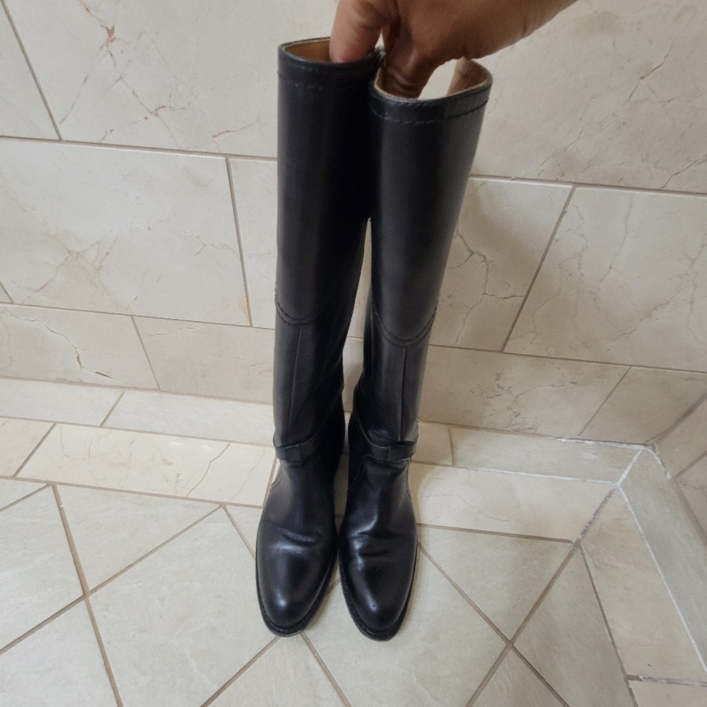 Frye leather over the Knee Riding boots.